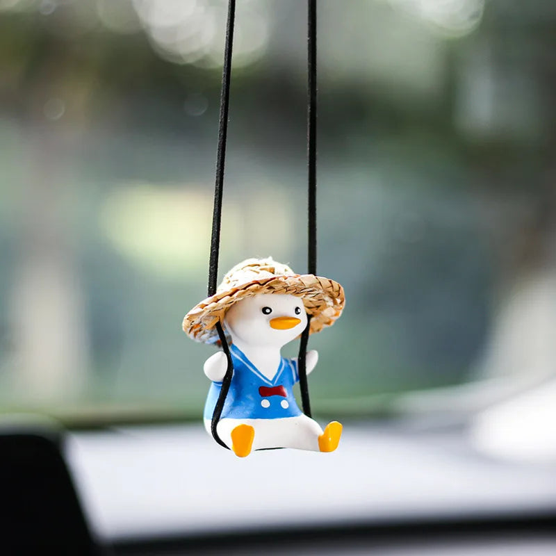 Adorable Duck Car Ornaments for Interior Mirror