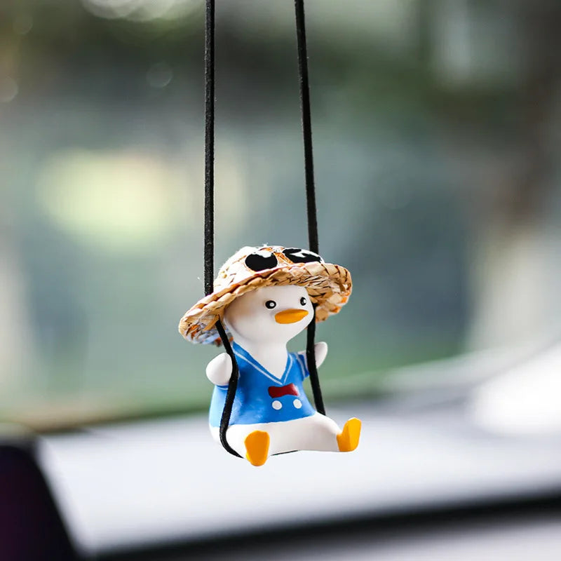 Adorable Duck Car Ornaments for Interior Mirror