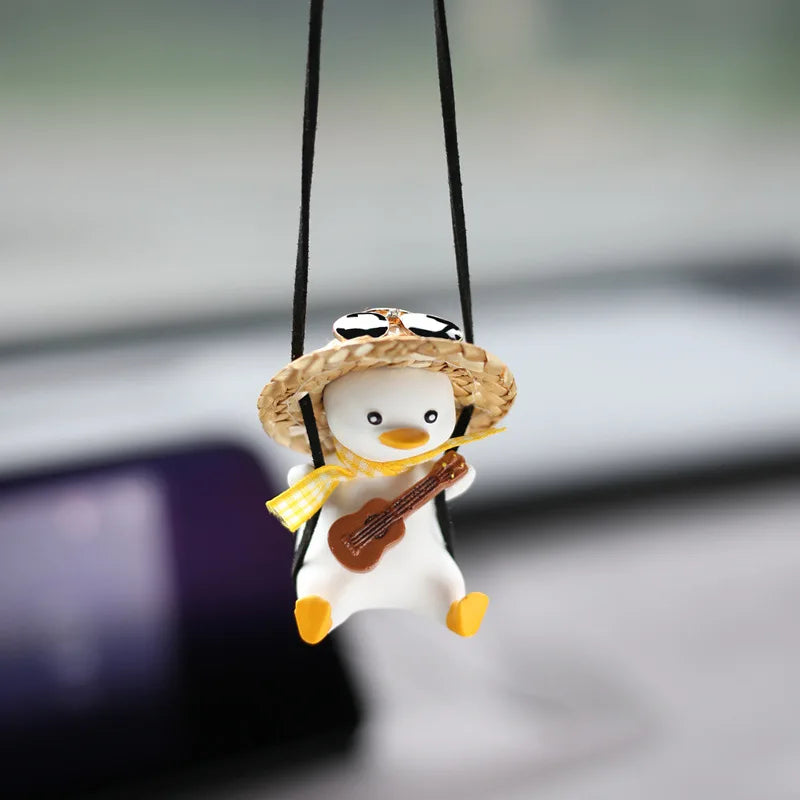 Adorable Duck Car Ornaments for Interior Mirror