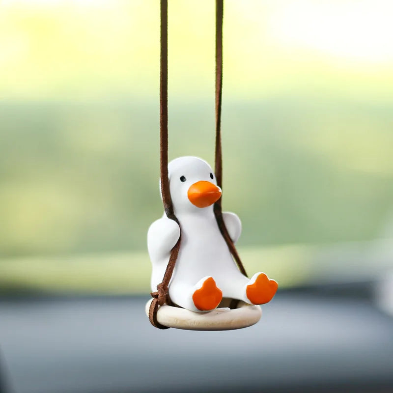 Adorable Duck Car Ornaments for Interior Mirror