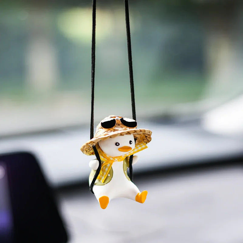 Adorable Duck Car Ornaments for Interior Mirror