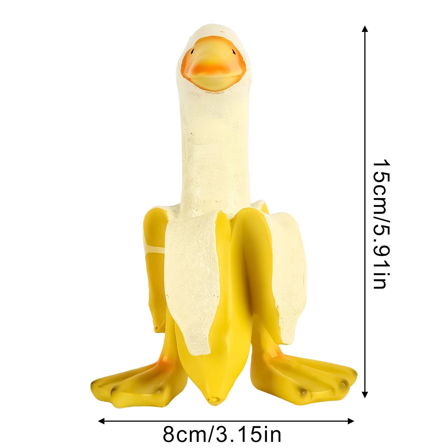 Banana Duck Art Ornament