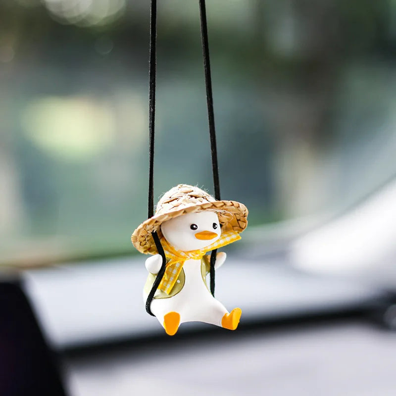 Adorable Duck Car Ornaments for Interior Mirror